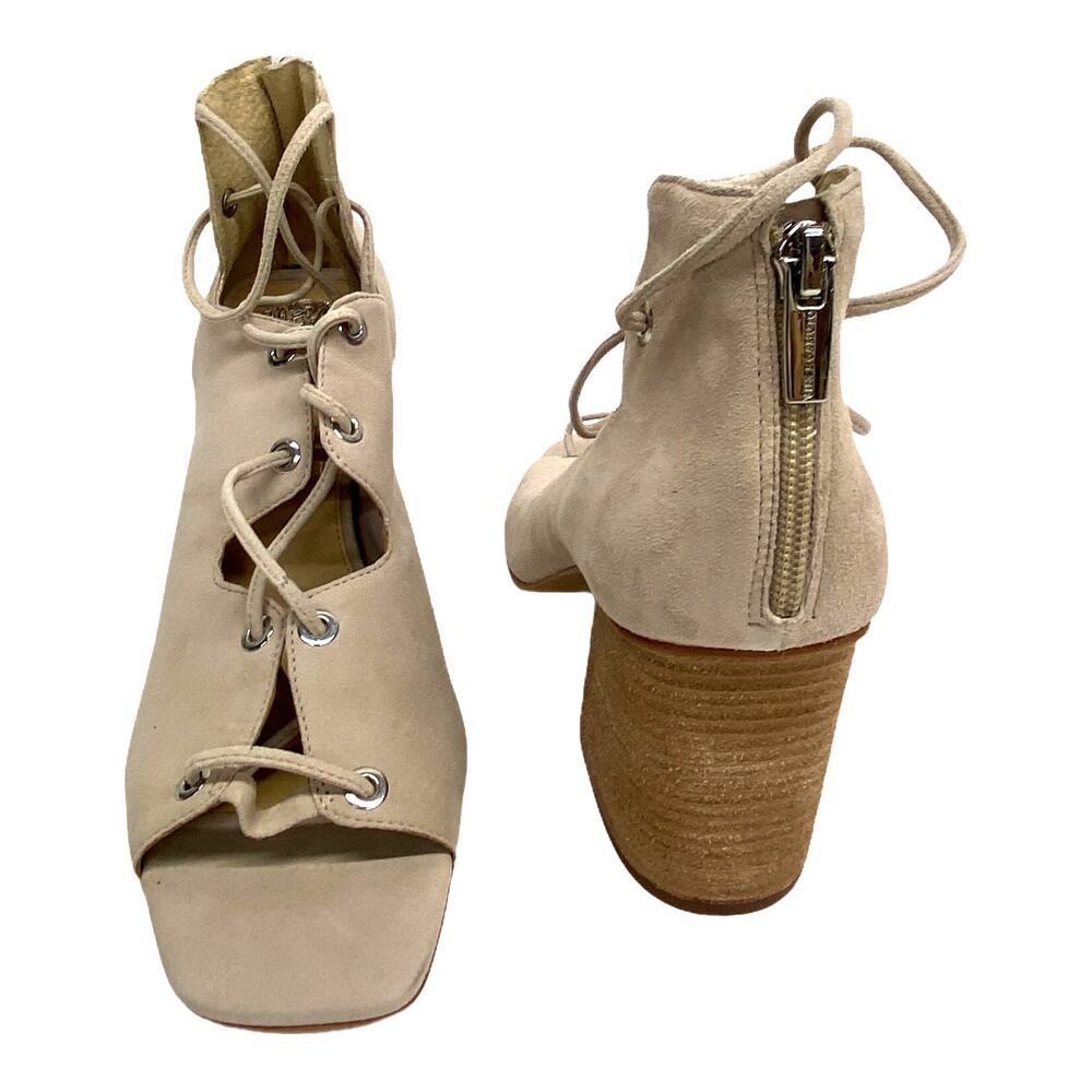 Vince Camuto Tan Nahara Corset Block Heels 9 - Picture 4 of 7